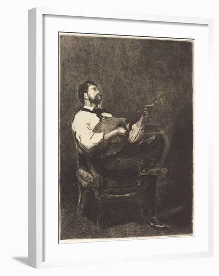 Guitar Player , 1861-Francois Bonvin-Framed Giclee Print