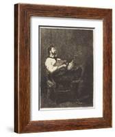 Guitar Player , 1861-Francois Bonvin-Framed Giclee Print