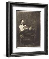 Guitar Player , 1861-Francois Bonvin-Framed Giclee Print