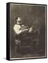 Guitar Player , 1861-Francois Bonvin-Framed Stretched Canvas