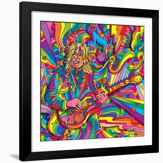 Guitar Player 715-Howie Green-Framed Giclee Print