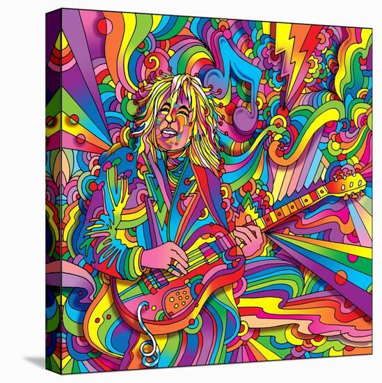 Guitar Player 715-Howie Green-Stretched Canvas