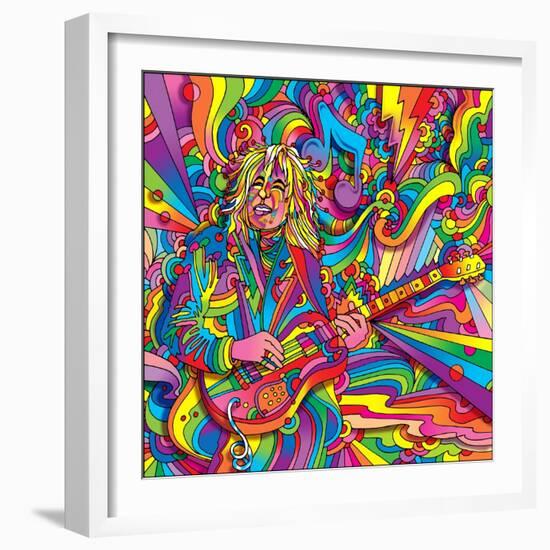 Guitar Player 715-Howie Green-Framed Giclee Print