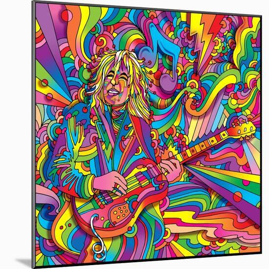 Guitar Player 715-Howie Green-Mounted Giclee Print