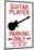 Guitar Player Parking Only Plastic Sign-null-Mounted Art Print