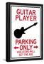 Guitar Player Parking Only-null-Framed Poster