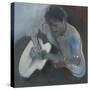 Guitar Player-Neil Helyard-Stretched Canvas