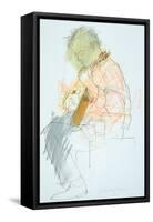 Guitar Player-Felicity House-Framed Stretched Canvas