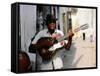 Guitar-Playing Troubador, Trinidad, Sancti Spiritus, Cuba-Christopher P Baker-Framed Stretched Canvas