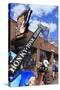 Guitar Sculpture on Broadway Street, Nashville, Tennessee, United States of America, North America-Richard Cummins-Stretched Canvas