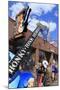 Guitar Sculpture on Broadway Street, Nashville, Tennessee, United States of America, North America-Richard Cummins-Mounted Photographic Print