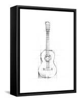 Guitar Sketch-Ethan Harper-Framed Stretched Canvas