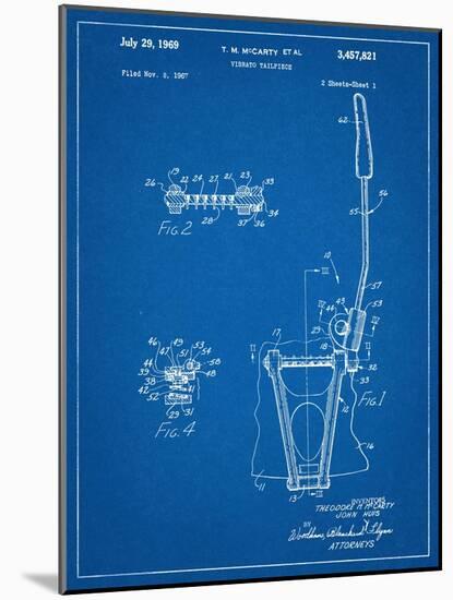 Guitar Vibrato, Wammy Bar Patent-null-Mounted Art Print