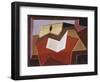 Guitar with Sheet of Music-Juan Gris-Framed Giclee Print