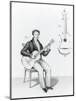 Guitar-null-Mounted Giclee Print