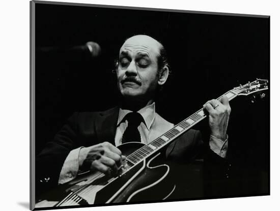 Guitarist Joe Pass on Stage at the Forum Theatre, Hatfield, Hertfordshire, 12 November 1980-Denis Williams-Mounted Photographic Print