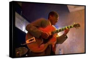 Guitarist Mark Whitfield Playing Large Guitar at MK's-Ted Thai-Stretched Canvas