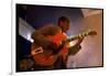 Guitarist Mark Whitfield Playing Large Guitar at MK's-Ted Thai-Framed Photographic Print