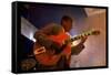 Guitarist Mark Whitfield Playing Large Guitar at MK's-Ted Thai-Framed Stretched Canvas