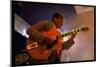 Guitarist Mark Whitfield Playing Large Guitar at MK's-Ted Thai-Mounted Photographic Print