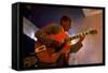 Guitarist Mark Whitfield Playing Large Guitar at MK's-Ted Thai-Framed Stretched Canvas