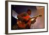 Guitarist Mark Whitfield Playing Large Guitar at MK's-Ted Thai-Framed Giclee Print