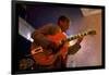 Guitarist Mark Whitfield Playing Large Guitar at MK's-Ted Thai-Framed Giclee Print