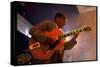 Guitarist Mark Whitfield Playing Large Guitar at MK's-Ted Thai-Stretched Canvas