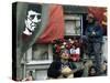 Guitarist Plays Victor Jara Songs at His Grave on 11th De Septiembre, Chile, South America-Aaron McCoy-Stretched Canvas