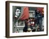 Guitarist Plays Victor Jara Songs at His Grave on 11th De Septiembre, Chile, South America-Aaron McCoy-Framed Photographic Print