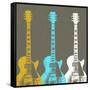 Guitars 2-Stella Bradley-Framed Stretched Canvas