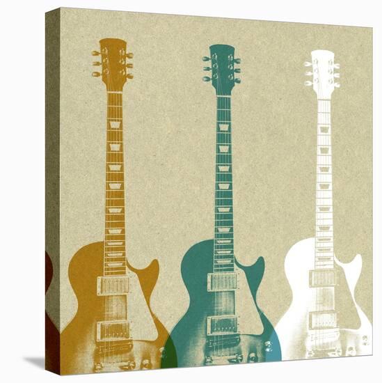 Guitars 3-Stella Bradley-Stretched Canvas