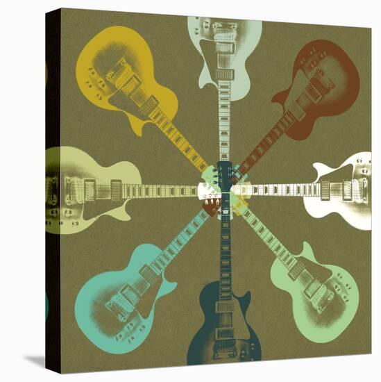 Guitars 3-Stella Bradley-Stretched Canvas