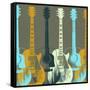 Guitars 5-Stella Bradley-Framed Stretched Canvas