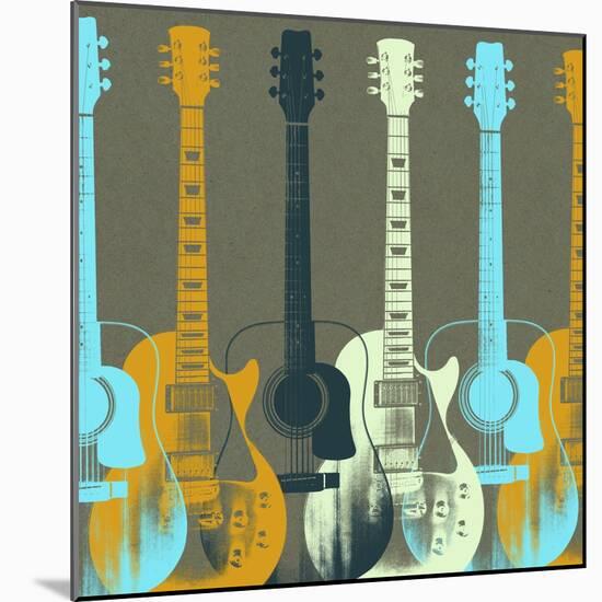 Guitars 5-Stella Bradley-Mounted Premium Giclee Print