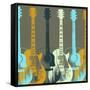 Guitars 5-Stella Bradley-Framed Stretched Canvas