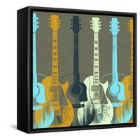 Guitars 5-Stella Bradley-Framed Stretched Canvas