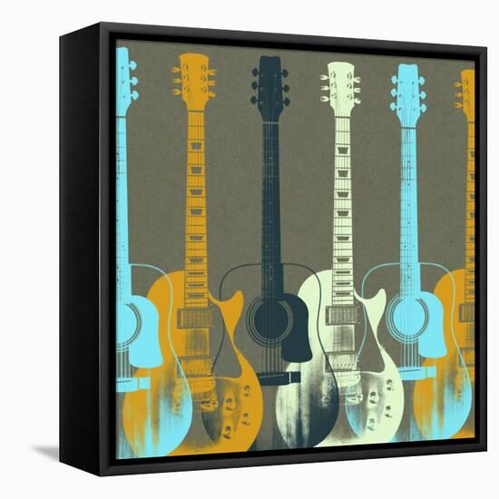 Guitars 5-Stella Bradley-Framed Stretched Canvas