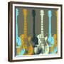 Guitars 5-Stella Bradley-Framed Giclee Print