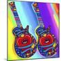 Guitars-heart-eye-Howie Green-Mounted Giclee Print