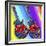 Guitars-heart-eye-Howie Green-Framed Giclee Print