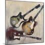 Guitars I-Joseph Cates-Mounted Art Print