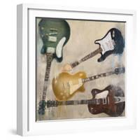 Guitars II-Joseph Cates-Framed Art Print