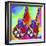 Guitars-Peace-Love-Music-Howie Green-Framed Giclee Print