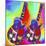 Guitars-Peace-Love-Music-Howie Green-Mounted Giclee Print