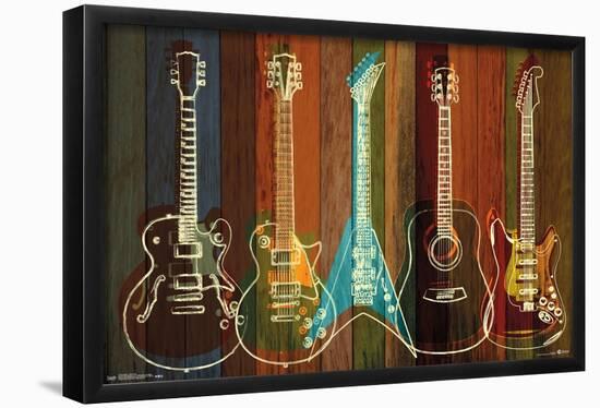 Guitars Wall Art-Trends International-Framed Poster