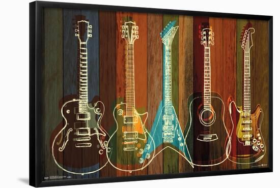 Guitars Wall Art-Trends International-Framed Poster