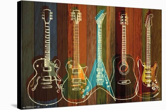 Guitars Wall Art-Trends International-Stretched Canvas