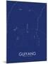 Guiyang, China Blue Map-null-Mounted Poster