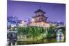 Guiyang, China Skyline at Jiaxiu Pavilion on the Nanming River.-SeanPavonePhoto-Mounted Photographic Print